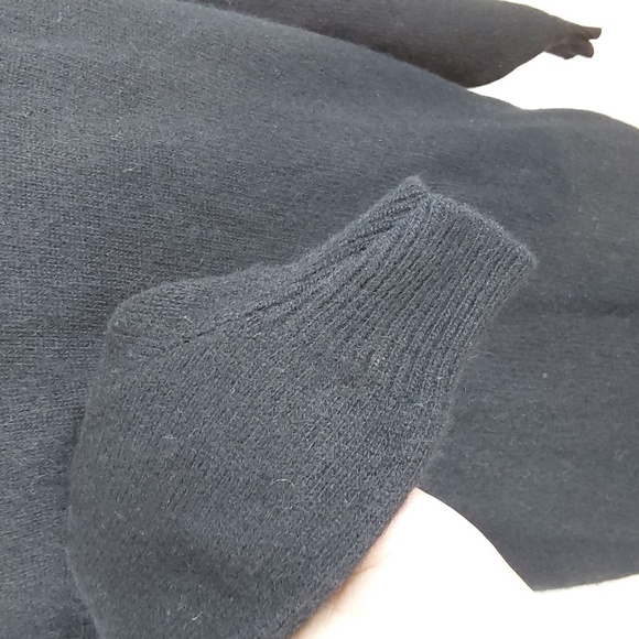 Susann d. Black Lambswool/Angora Butter Soft Button Cardigan Elegant Luxe Sz.S - Picture 7 of 9